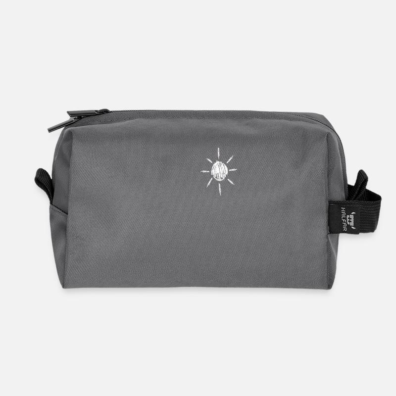 Sonne Sonnenschein - Recycelte Kulturtasche - Anthrazit