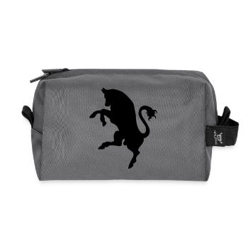Bull, bull - Recycled Toiletry Zip Bag - anthracite - Front