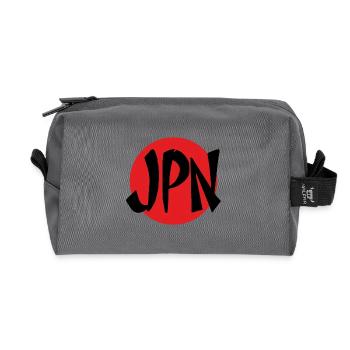 Culture and Tradition Japan - Recycled Toiletry Zip Bag - anthracite - Front