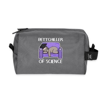 Bachelor Abschluss Geschenk lustig - Recycelte Kulturtasche - Anthrazit - Vorne