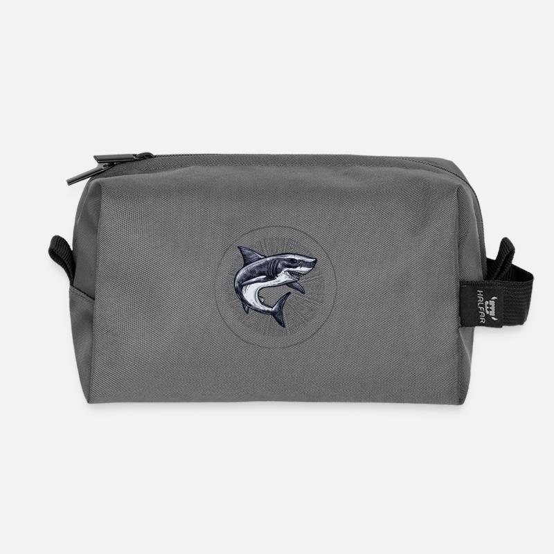 Dancing Shark - Recycelte Kulturtasche - Anthrazit