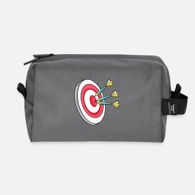 Dartscheibe Dart Darts - Recycelte Kulturtasche - Anthrazit
