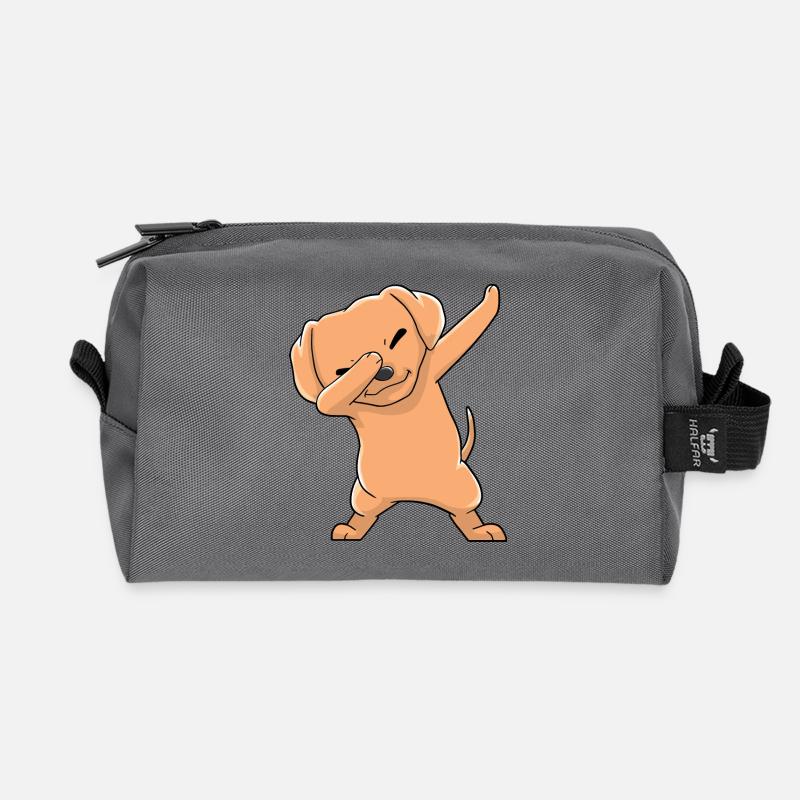 Vizsla Kawaii - Recycelte Kulturtasche - Anthrazit