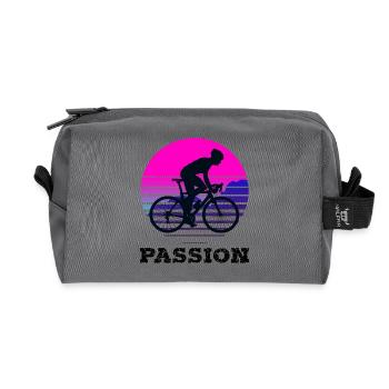 Cycling - Recycled Toiletry Zip Bag - anthracite - Front