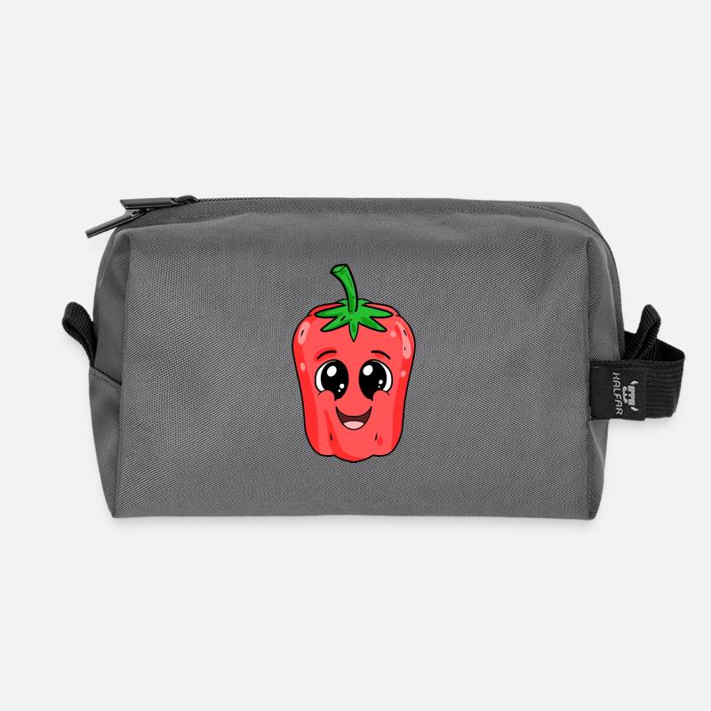 Paprika - Recycelte Kulturtasche - Anthrazit