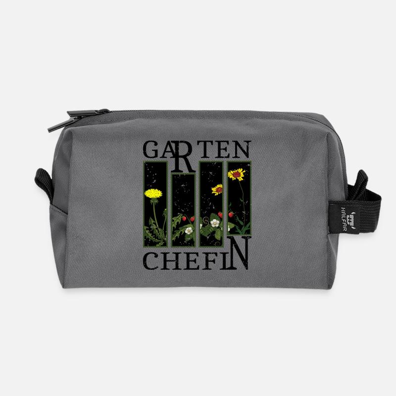 Garten Chefin - Recycelte Kulturtasche - Anthrazit