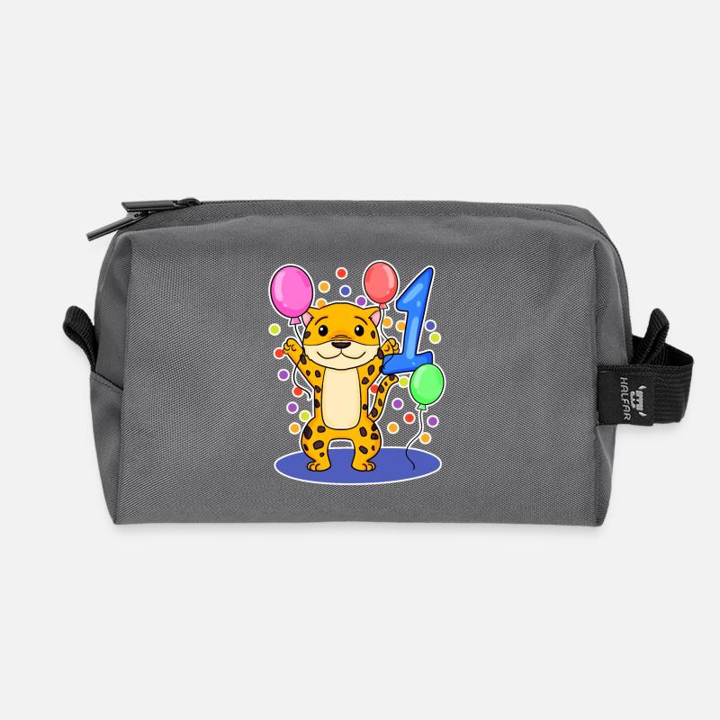 1 Jahre alt 1 Geburtstag Geschenk - Recycelte Kulturtasche - Anthrazit