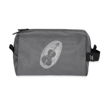Musique Violoncelle Musique classique Empreinte - Trousse de toilette en tissu recyclé - anthracite - Devant