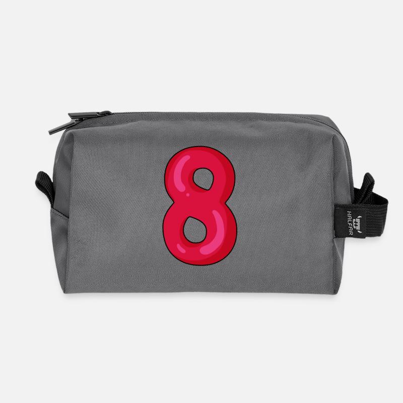 8 - Recycelte Kulturtasche - Anthrazit