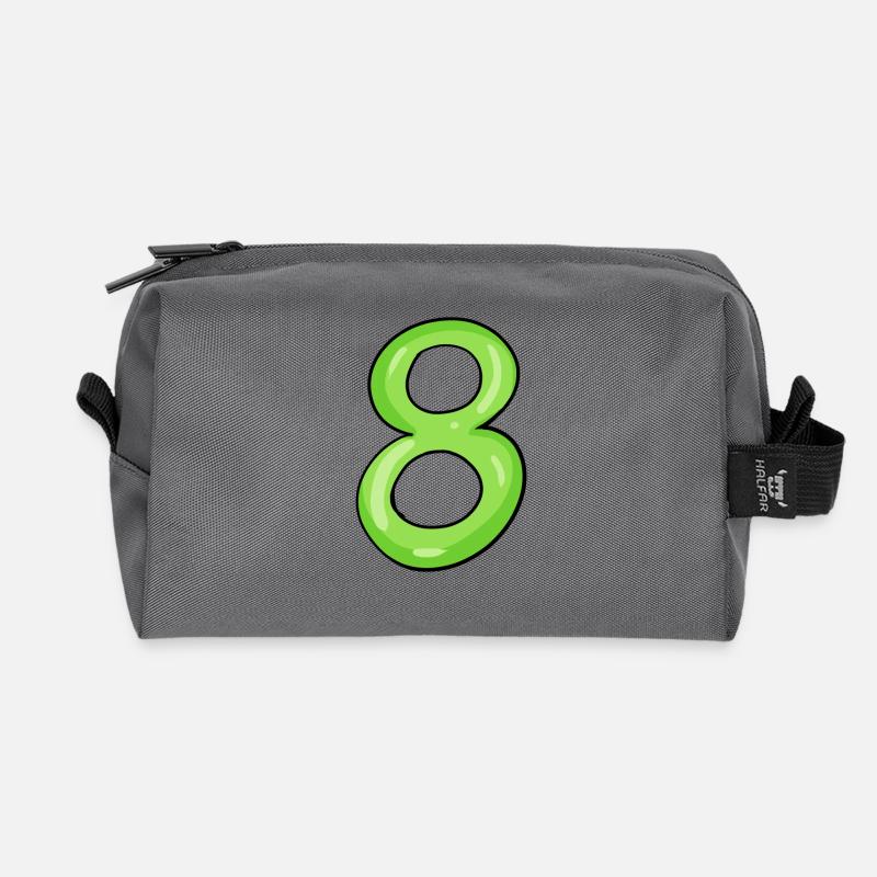 8 - Recycelte Kulturtasche - Anthrazit