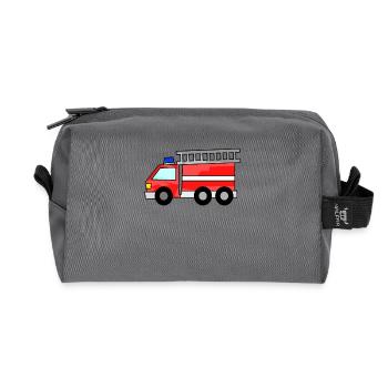 Pompiers - Trousse de toilette en tissu recyclé - anthracite - Devant