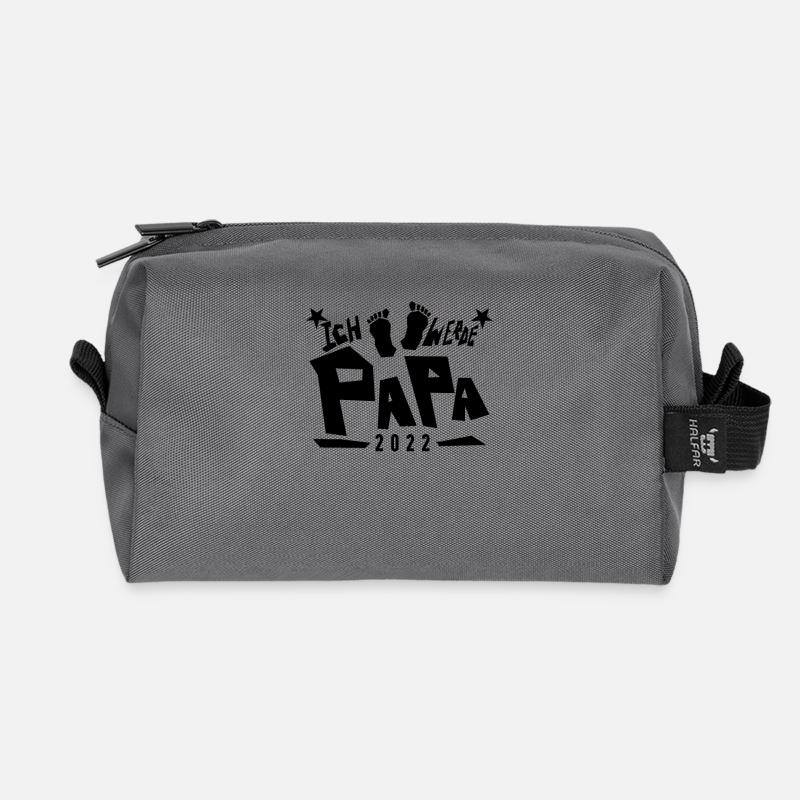 Papa Loading 2022 - Recycelte Kulturtasche - Anthrazit