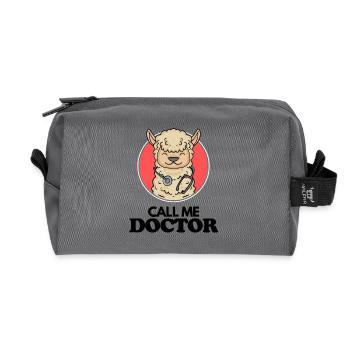 Doktorarbeit Promotion Doktortitel Doktor - Recycelte Kulturtasche - Anthrazit - Vorne