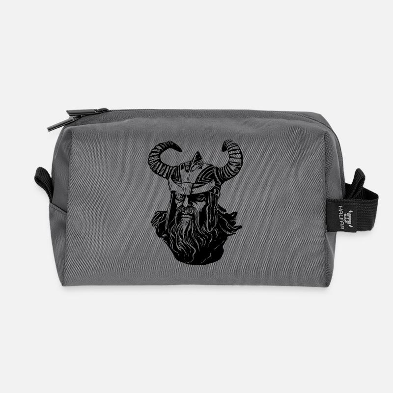 Odin Wikinger - Recycelte Kulturtasche - Anthrazit