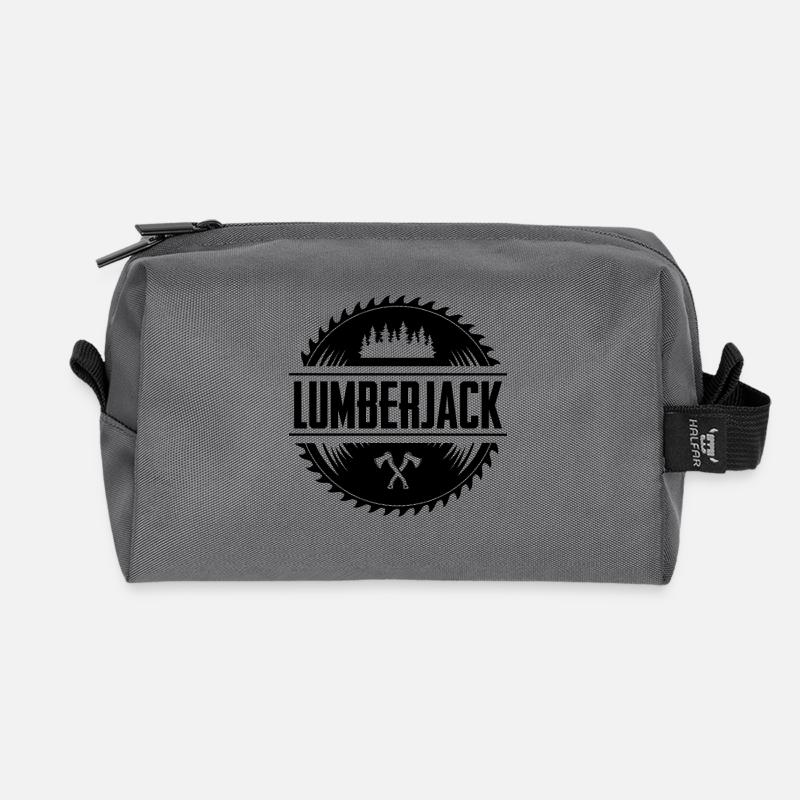 Holzfäller - Recycelte Kulturtasche - Anthrazit