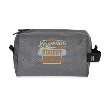 Geburtstag Legendär seit august 1962 - Recycelte Kulturtasche - Anthrazit - Vorne