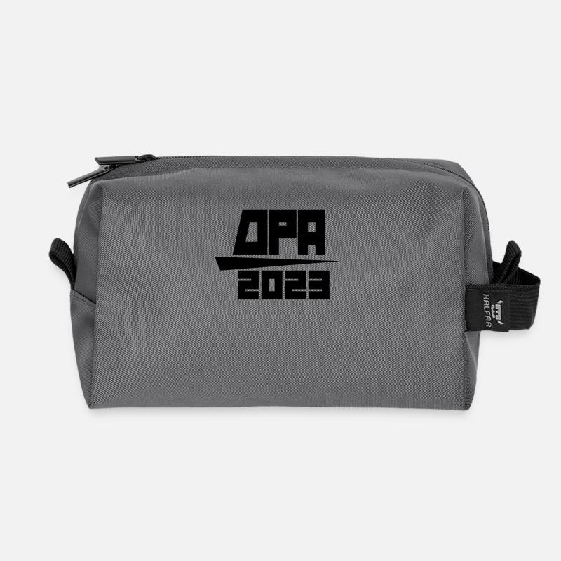 Opa 2023 - Opa werden - Bald Opa - Recycelte Kulturtasche - Anthrazit