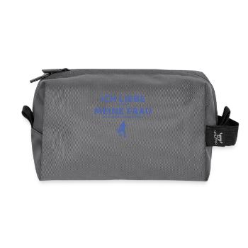 fußball ich liebe meine frau - Recycelte Kulturtasche - Anthrazit - Vorne