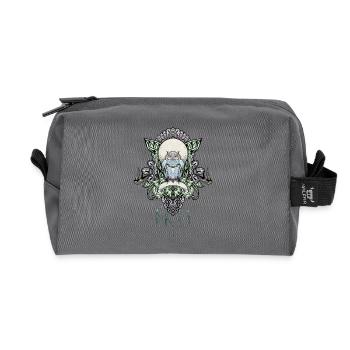 Mignon hibou décoratif - Trousse de toilette en tissu recyclé - anthracite - Devant