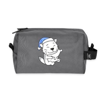 Katze Katzenrasse Burmilla - Recycelte Kulturtasche - Anthrazit - Vorne