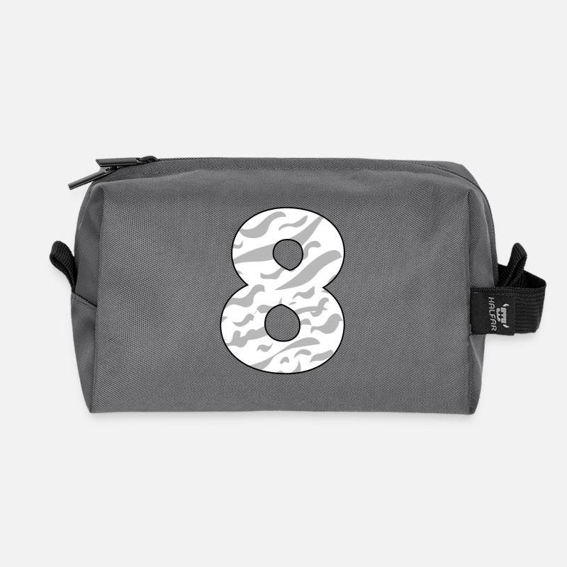 8 - Recycelte Kulturtasche - Anthrazit