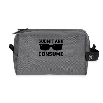 Subjuguer et consommer - Trousse de toilette en tissu recyclé - anthracite - Devant