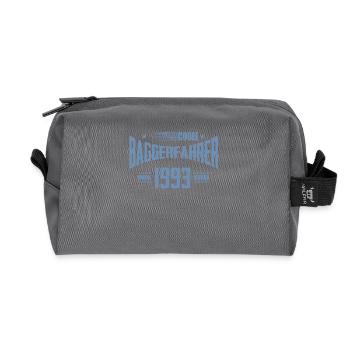 Geschenke zum 50. Geburtstag Baggerfahrer Baggern - Recycelte Kulturtasche - Anthrazit - Vorne