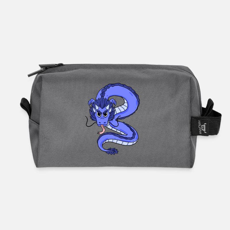 Drache - Recycelte Kulturtasche - Anthrazit