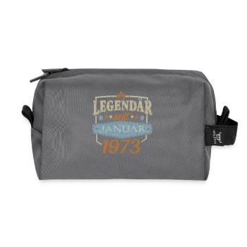 legendär seit Januar 1973 Geschenke - Recycelte Kulturtasche - Anthrazit - Vorne