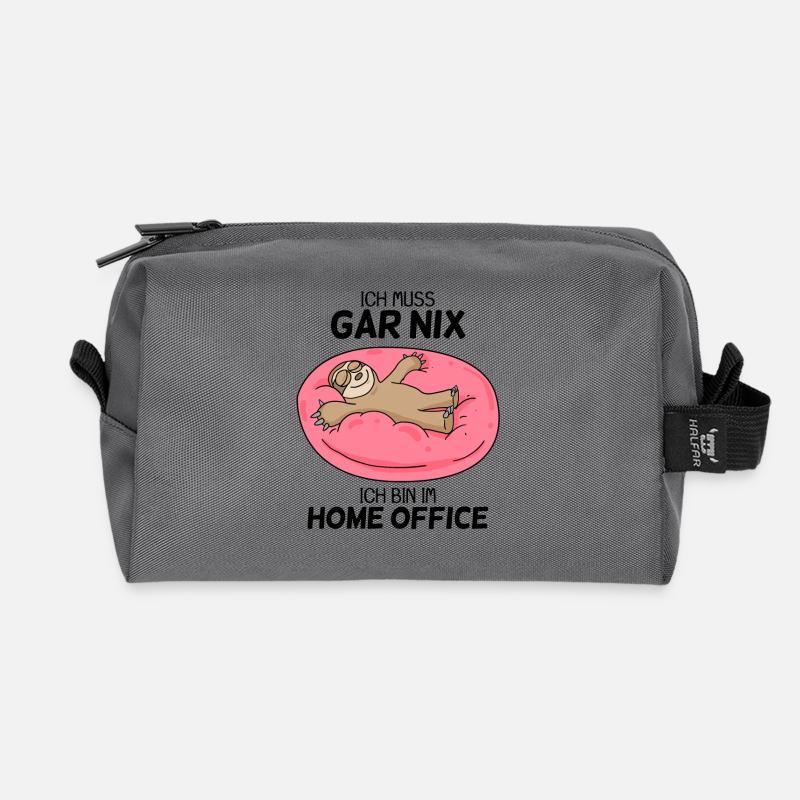 Home Office - Recycelte Kulturtasche - Anthrazit
