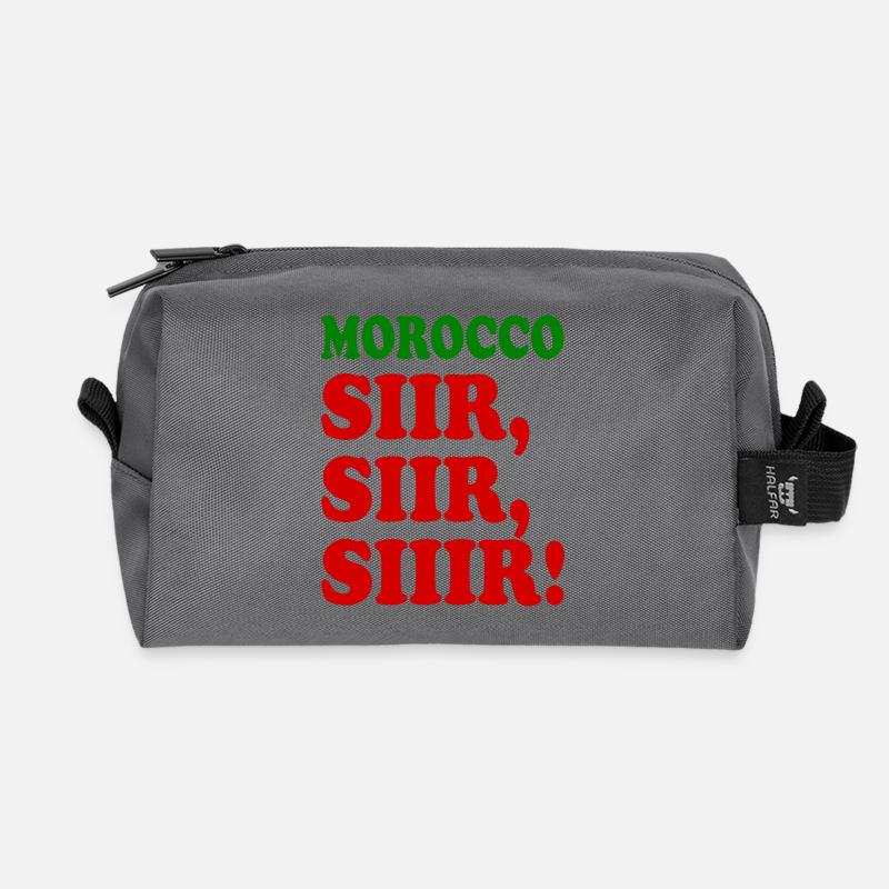 Marokko - Recycelte Kulturtasche - Anthrazit