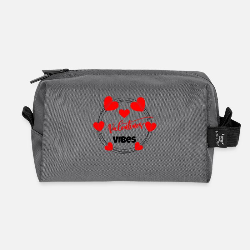 Valentinstag, Valentinstag, Valentinstag - Recycelte Kulturtasche - Anthrazit