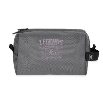 Legenden wurden 1963 geboren - Recycelte Kulturtasche - Anthrazit - Vorne