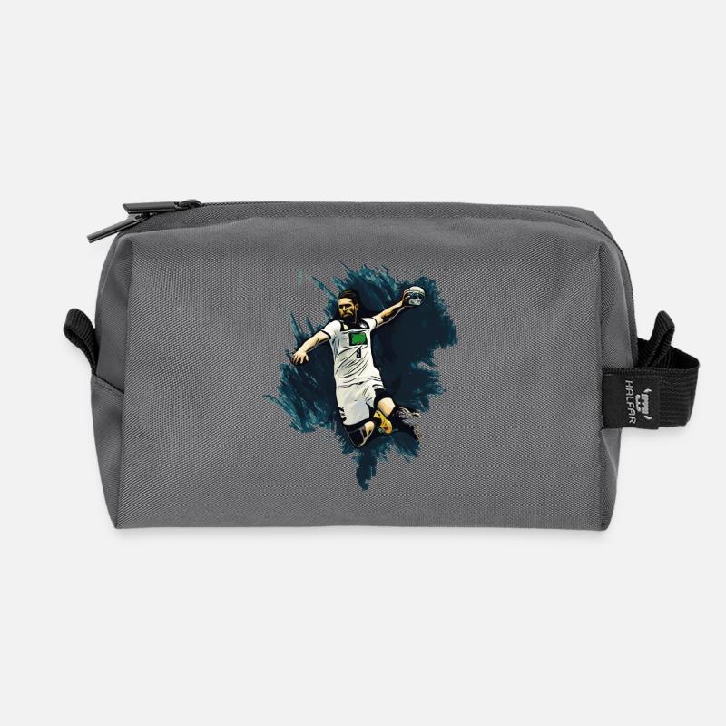 Handballer - Handball - Recycelte Kulturtasche - Anthrazit
