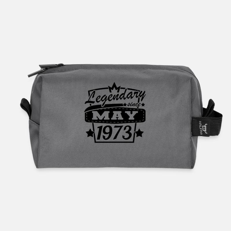 Mai 1973 Retro Geburtstag - Recycelte Kulturtasche - Anthrazit