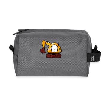 Pelle écologique pour conducteur de pelle hommes et garçons - Trousse de toilette en tissu recyclé - anthracite - Devant