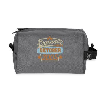 Legendär seit oktober 2005 - Recycelte Kulturtasche - Anthrazit - Vorne