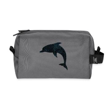 Niedlicher Delphin Mignon Dauphin - Trousse de toilette en tissu recyclé - anthracite - Devant