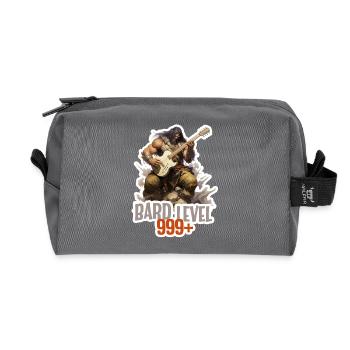Barde Level 999 – Metal Ork RPG Design - Recycelte Kulturtasche - Anthrazit - Vorne
