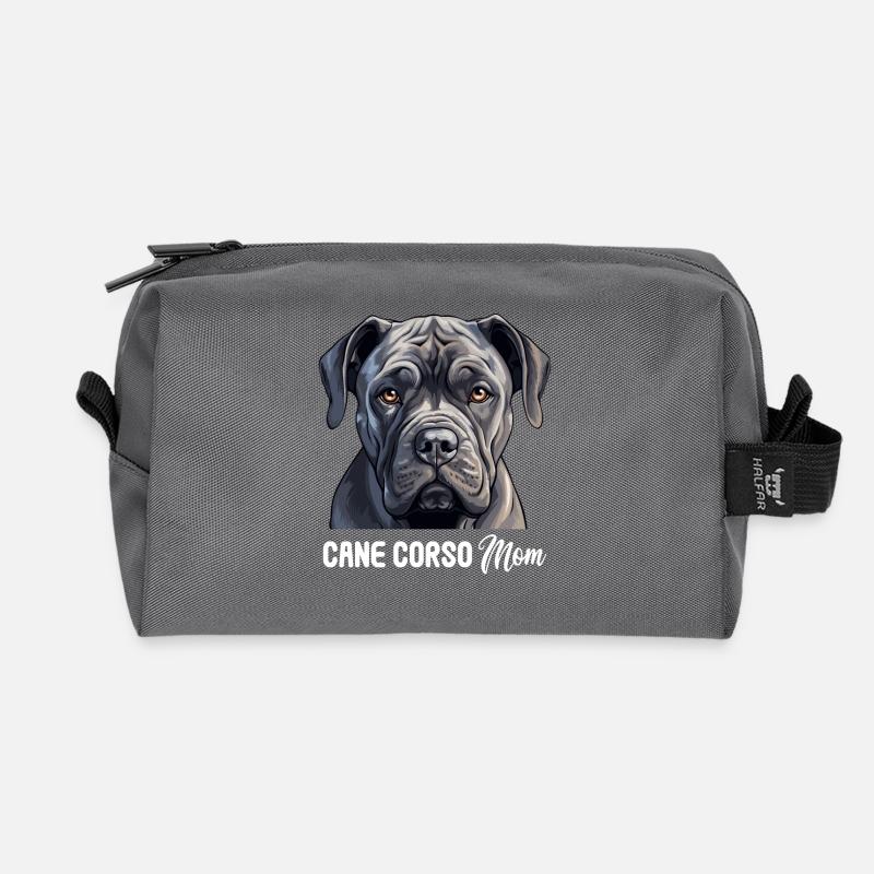 Hund Cane Corso - Recycelte Kulturtasche - Anthrazit