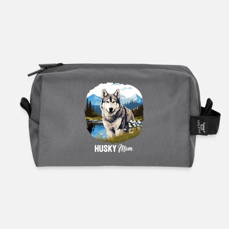 Husky - Recycelte Kulturtasche - Anthrazit