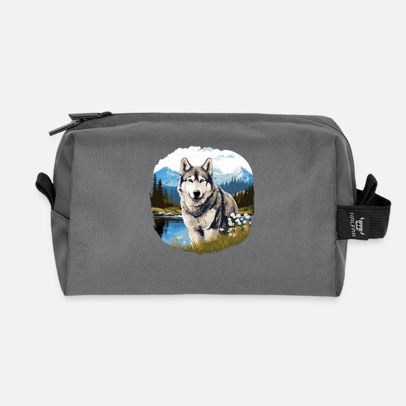 Husky - Recycelte Kulturtasche - Anthrazit