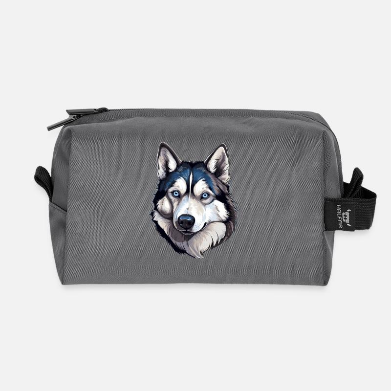 Husky - Recycelte Kulturtasche - Anthrazit
