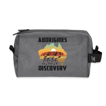 Aborigines Discovery - Recycelte Kulturtasche - Anthrazit - Vorne