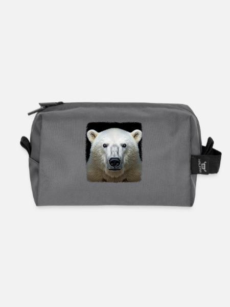 Eisbären realistic Eisbär - Recycelte Kulturtasche - Anthrazit