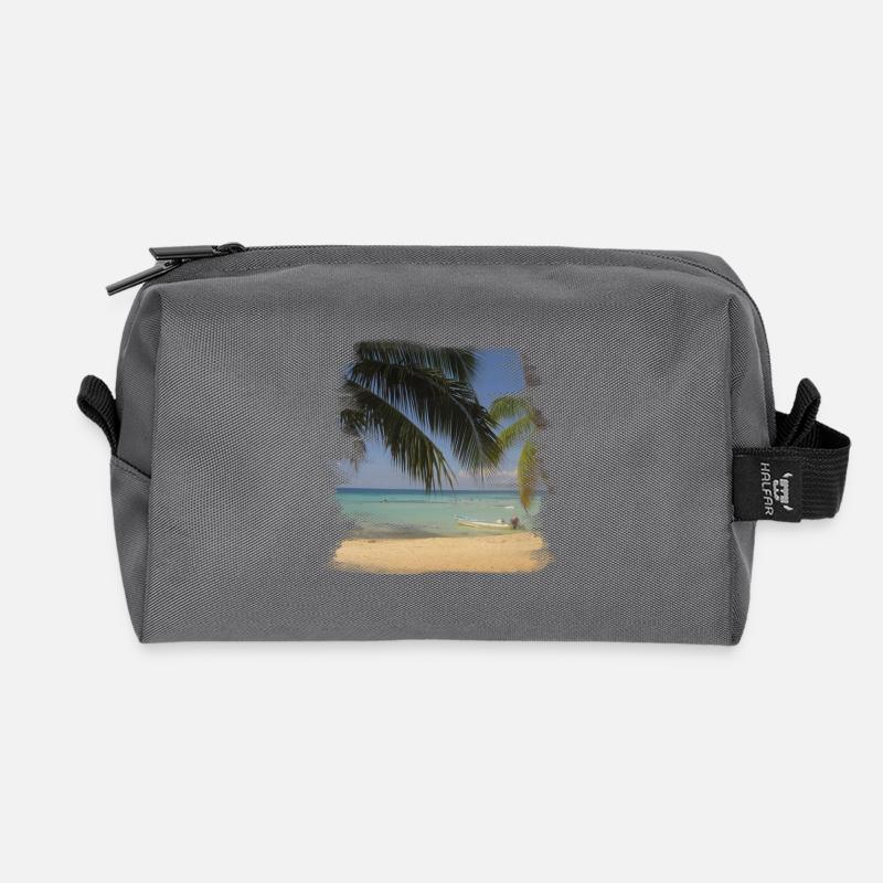 Beach - Recycelte Kulturtasche - Anthrazit