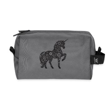 Fantasy Unicorn Horse Fans Unicorn Lovers - Recycled Toiletry Zip Bag - anthracite - Front