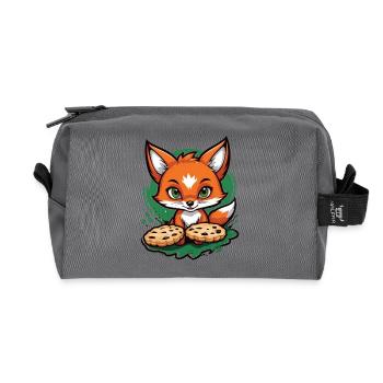 Foxy Chocolate Treats - Recycelte Kulturtasche - Anthrazit - Vorne