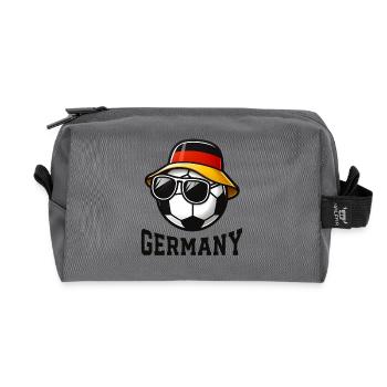 Soccer Germany Fan Flag Team Team - Recycled Toiletry Zip Bag - anthracite - Front