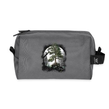 Forêt Nature Nature Amoureux Arbres Arbre - Trousse de toilette en tissu recyclé - anthracite - Devant
